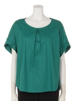 リップルストライプブラウス/ストライプ グリーン