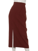 リネンタイトスカート/レッド