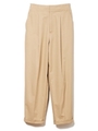 ワイドテーパードパンツ/ベージュ