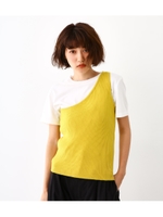 ワンショルダー ニット セット トップス/LIME