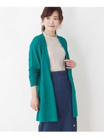 花粉防止加工トッパーカーディガン/グリーン(022)