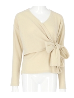 起毛リブカシュクールTOPS/ベージュ(005)