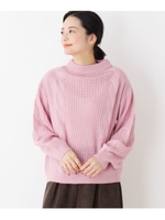 袖ケーブルニット/ベビーピンク(071)