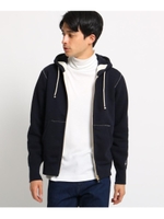 内ボア吊り編み裏毛スウェットパーカー/ダークネイビー(094)