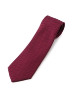 矢絣柄 無地ネクタイ/ラズベリーピンク(073)