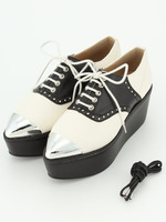 メタルオックスフォードシューズ