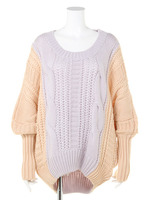 配色ダーリンニット