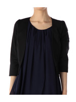 ペプラムノーカラージャケット