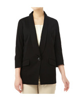 ショールカラー1つボタンジャケット