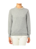 パールロールネック ニットプルオーバー