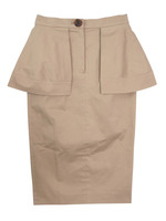 Peplum　trench　skirt