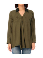 配色衿2WAYシャツ