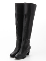 【ILIMA】バックジップニーハイブーツ