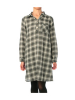 チェック柄ガーゼシャツワンピース