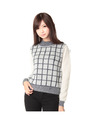 MOHAIR CHECK KNIT