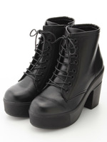 【Liberty Doll】厚底ショートレースアップブーツ(5301)