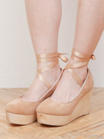 WOOD SOLE BALLET SHOES
