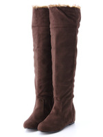 ボア付きフラットブーツ