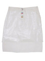 Square　button　layered　skirt