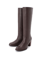 バックファスナーロングブーツ