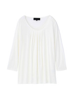 タック使い七分袖カットソー