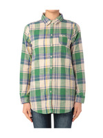 チェック柄コットンシャツ