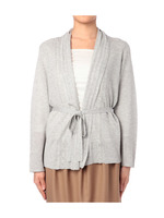 フラワーストールニットカーディガン