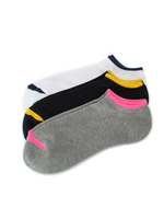 配色使いスニーカーソックス3足セット