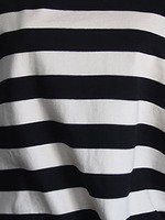 BORDER CUT&SEWN 5分袖トップス