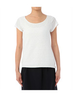 [L]フラワーレース切り替えカットソー