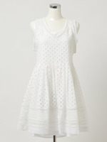 アイレットレース切替ワンピース