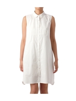 ノースリーブピンタックシャツワンピース