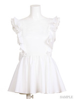 ノースリフリルチュニック