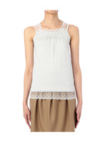 ラメ入りレースタンクトップ