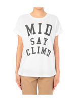 ロゴ入り袖折れTシャツ