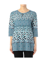 幾何学模様プルオーバーチュニック