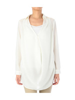 肩フラワー風レースチュニックワンピース