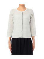 七分袖ニットカーディガン