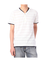 重ね着風シャドーボーダープルオーバー