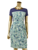 【DreAng】柄コンビコクーンワンピース