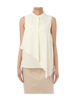 イレギュラーヘムジョーゼットブラウス