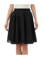 シャドーチェックフレアスカート