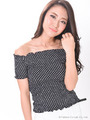 ドットシャーリングトップス
