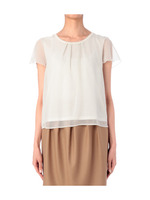 ピンドットシフォンプルオーバー