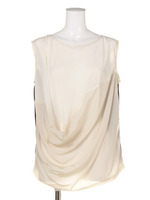 DRAPE NO-SLEEVE TOP