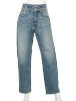 R2791 デニムスタッズベルトパンツ