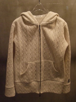 cable　stitch　パーカ