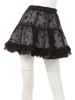 （REVIL）星柄スパンコールチュールミニスカート