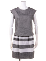 【Sov.】LINEN BULGE STRETCH SET UP