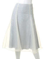 オーガンジーフレアスカート